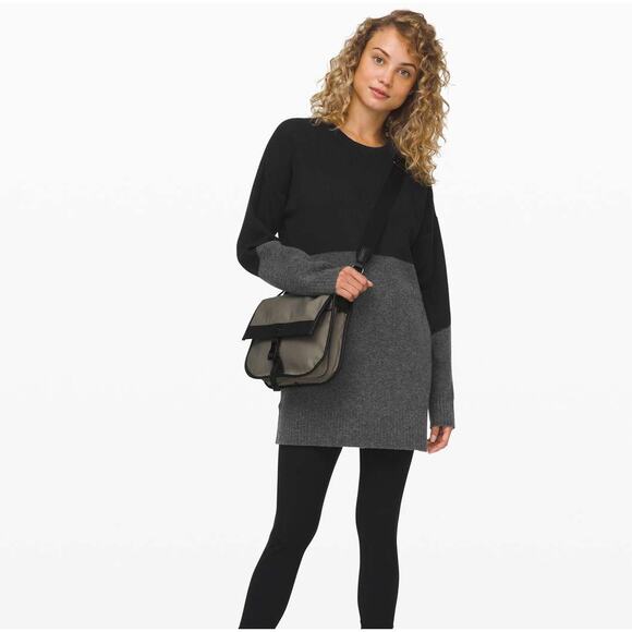 LULULEMON Restful Intention Sweater Black Heather Core Dark Grey Sz M $148 {DD6} - Picture 1 of 5